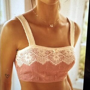 Anthropologie LyreBird Crop Sweater Tank Top
